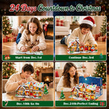 3-in-1 Advent Calendar 2026 Gingerbread House Mini Building Set with Lights