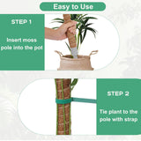 3 Pack Moss Pole, 50 Inch Monstera Plant Support, Tall Moss Poles for Climbing Plants Indoor DIY, Coco Coir Plant Pole Moss Plant Stick Support Stake Kit for Potted Plants, Pothos, Philodendron