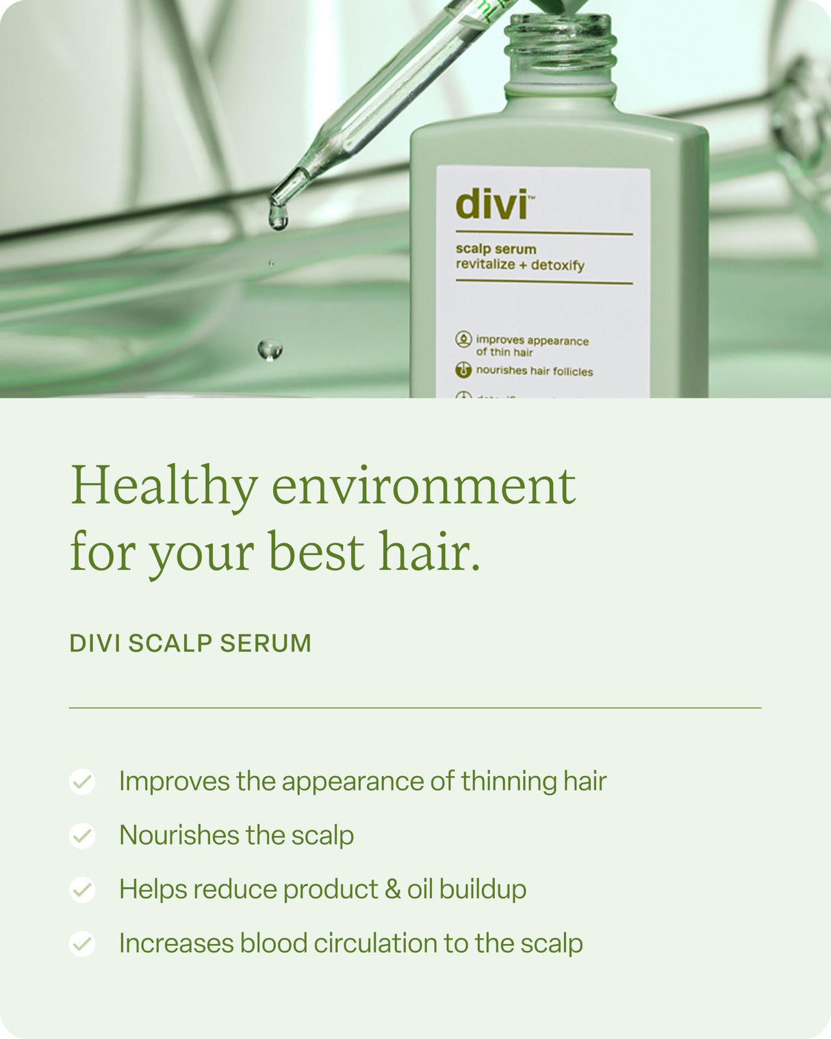 Divi Healthy Hair Goals Bundle - 30ml Hair Serum, 2 Fl Oz Volumizing Shampoo, & 2 Fl Oz Volumizing Conditioner