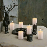 Housecret 50 Pack 2" D x 3" H (20 Hour Burn Time) White Unscented Pillar Votive Candles, Hand Poured Wax Candle Ideal Gifts for Weddings Birthdays Christmas Holidays Party