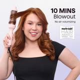 Wavytalk Updated Version Thermal Brush, 1.5 Inch Negative Ion Blowout Express Thermal Round Brush Creates Salon-Quality Blowouts, lonic Frizz Reduction Makes Hair Shinier & Smoother (Millennial Pink)