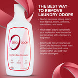Zero Odor – Laundry Odor Eliminator - Permanently Eliminate laundry Odor – Patented Molecular Technology Best For Clothes, Towels & Linens, Shoes, Bags, Etc. - rinse and refresh Again, 16oz (3-Pack)