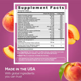 EZ Melts Dissolvable Women’s Multivitamin + Hair Growth with Biotin, Bamboo Extract & Clinically Studied AnaGain Nu, Supports Visibly Healthier, Stronger Hair, Sugar-Free Peach Flavor, 1-Month