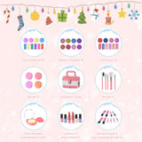 GirlsHome Kids Makeup Set for Girl 56 Pcs Washable Real Cosmetic, Non-Toxic Frozen Toys Toddler Makeup Kit, Frozen Princess Dress up Kit Christmas & Birthday Girl Gift for 3-12 (Frozen Pink)