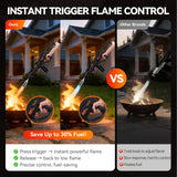 Powerful Propane Torch,36.7" Extra Long Blow Torch & Flamethrower with Trigger,Heavy Duty Cooking Searing Torch for Fire Starting,Grilling,Weeding & DIY (Propane Tank Not Included)