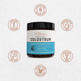 Live Conscious Colostrum Powder - Grass Fed Colostrum Supplement with Lactoferrin for Iron Absorption - Bovine Colostrum an Immune System Supplement