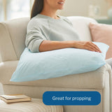 McKesson Medical Pillow [12 Count] Limited Reusable Hospital Bed Pillows, Fluid Moisture and Stain-Resistant, Blue, 20 in x 26 in