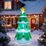 DR.DUDU 5 FT Inflatable Christmas Tree, LED Light up Xmas Tree Blow up Decorations for Christmas Party Indoor Outdoor Yard Garden Lawn Holiday Party