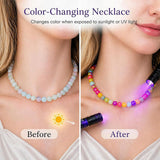 Dopamine Necklace Color Changing Beads Necklace Set Fun Jewelry Accessories