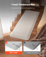 VEVOR Fall Mat for Elderly, 1-inch Thickened Fall Prevention Pad with Beveled Edge, Anti-Slip Bedside Safety Floor Mat for Seniors, Handicaps, Patients (24 x 70 inch)