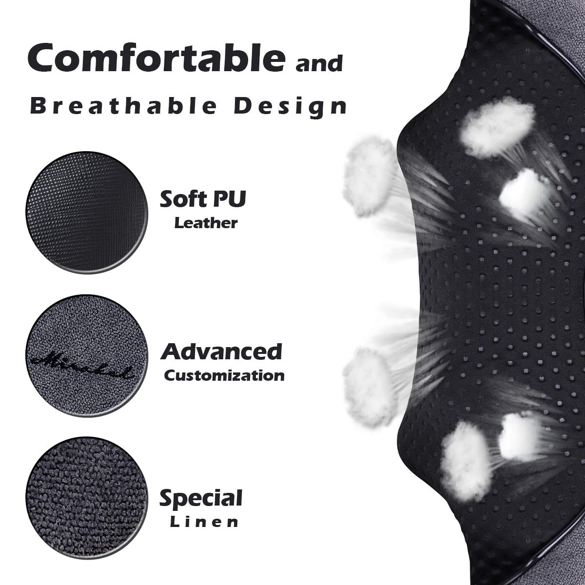 Mirakel Shiatsu Neck & Back Massager with Heat - Deep Tissue Neck, Back & Shoulder Pain Relief - Ergonomic Design Shoulder Massager, Electric Kneading Whole Body Massage Pillow Gifts for Women, Men
