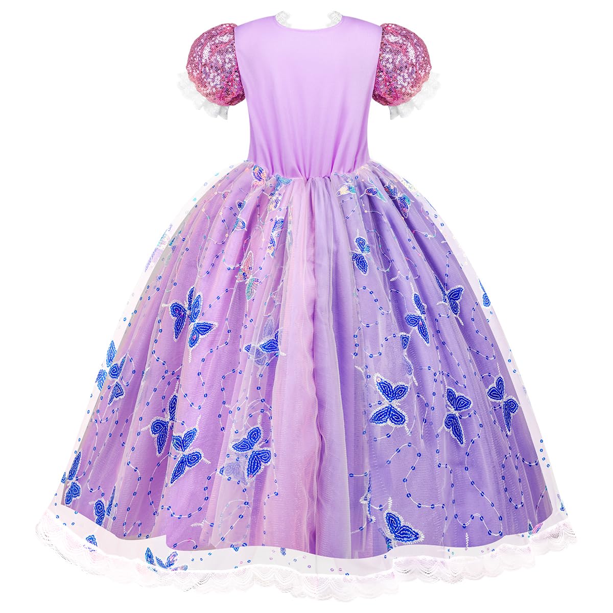 Meland Light Up Princess Dress for Girls, Dress Up Toy Gift Set(7-8 Years)