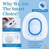 Sitz Bath, Msiori Electric Sitz Bath, Sitz Bath for Toilet Seat, Sits Bath Kit for Women, Sitz Bath for Hemorrhoids, Automatic Flushing,Hip Bath Bowl, Foldable