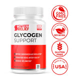 (2 Pack) Sweet Relief Capsules - Official SweetRelief Premium Formula Supplement Pills, Advanced Sweet Relief Glycogen Support Formula for Wellness & Overall Health, 60 Capsules for 2 Months