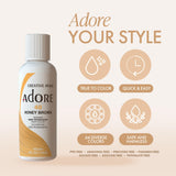 Adore Semi Permanent Hair Color - Vegan and Cruelty-Free Brown Hair Dye - 4 Fl Oz - 104 Sienna Brown (Pack of 2)