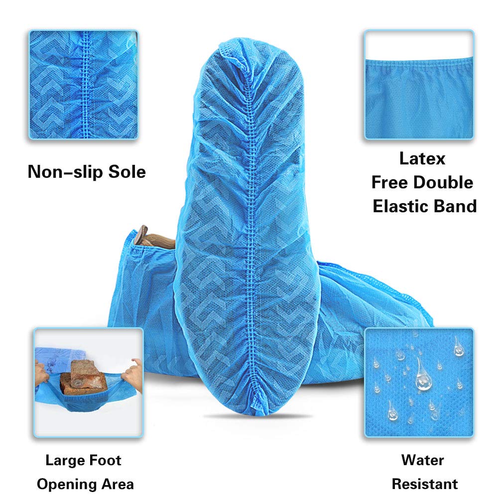 Shoe Covers Disposable 200 Pack (100 Pairs)