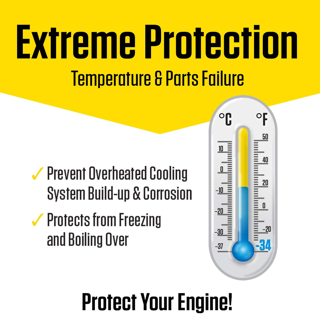 Prestone AF2100-6PK Extended Life 50/50 Antifreeze - 1 Gallon, (Pack of 6)