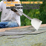ROLKAR Floor Scraper Long Handle Multifunctional Cleaning Shovels Flat Head