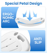 HOMLAND Shower Chair for Inside Shower, FSA/HSA Eligible, Adjustable Shower Stool with Strong Non-Slip Feet, 350 lbs Shower Seat for Inside Tub, Bench Bath Chair for Elderly and Disabled, White