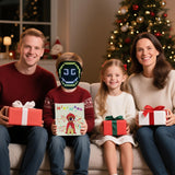 JDBMAOYE Led Mask For Kids,Lighted Up Mask - Led Masks With Gesture Sensing For Halloween Costume Christmas Cosplay Party Cool Gifts