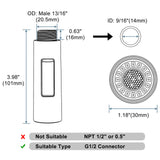 Tohlar Pull Down Kitchen Faucet Sprayer Head Replacement Part, 3 Function Pull Out Sink Sprayer Replacement Nozzle, Kitchen Faucet Head Hose Spray Tap Spout, Brushed Gold