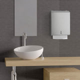 Paper Towel Dispenser Wall Mount - Multifold Trifold Paper Towel Dispensers, Large Capacity Stainless Steel Tissue Holder, Suitable for Bathrooms and Public Places