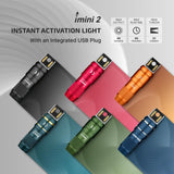 OLIGHT IMINI 2 EDC Rechargeable Keychain Flashlight, 50 Lumens Compact and Portable Mini LED Keyring Lights with Built-in Battery Ideal for Everyday Carry and Emergencies (Midnight Blue)