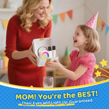 Jeefu Karaoke Machine for Kids, Toys for 3-12 Years Old Girls Gifts, Kids Karaoke Microphone Machine Toy, Best Fun Christmas Birthday Gifts for 5 6 7 8 9 10 11 Years Teens Girl Boys Beige 2 Mic