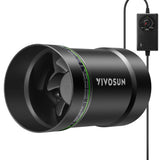 VIVOSUN 4" Inline Fan &Speed Controll 130 CFM Exhaust Fan for Home Workshop