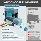 FUNDANGO 660L Double Decker Wagon with Tailgate and High Extender