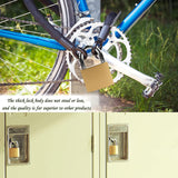 XFJSAK 8 Pcs Small Keyed Padlocks, 32mm, Gold, Compact, D Shape, Hardened Alloy, Securing Luggage, Gym Lockers