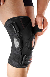 McDavid PSII Bi-Lateral Geared Polycentric Hinged Knee Brace Support, Improves Medial and Lateral Stability, Reduces Injury and Assists in Recovery, Black, XX-Large