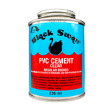 Kudos-Trading - Black Swan 236ml PVC Cement – Industrial Strength, Fast-Acting, Waterproof Seal – Ideal for Plumbing, Irrigation, and Pool & Spa Projects – Versatile, Easy to Use with Applicator Brush