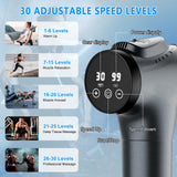 APHERMA Massage Gun, Muscle Massage Gun for Athletes Handheld Electric Deep Tissue Back Massager, Percussion Massage Device for Pain Relief with 30 Speed Levels 9 Heads