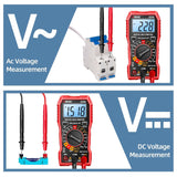 ANENG Digital Multimeter Tester Measures AC/DC Voltage,DC Current Ohm Amp Meter,Professional Multimetro Auto Voltmeter with Resistance, Diodes,Buzzer Handhold Electrial Tools
