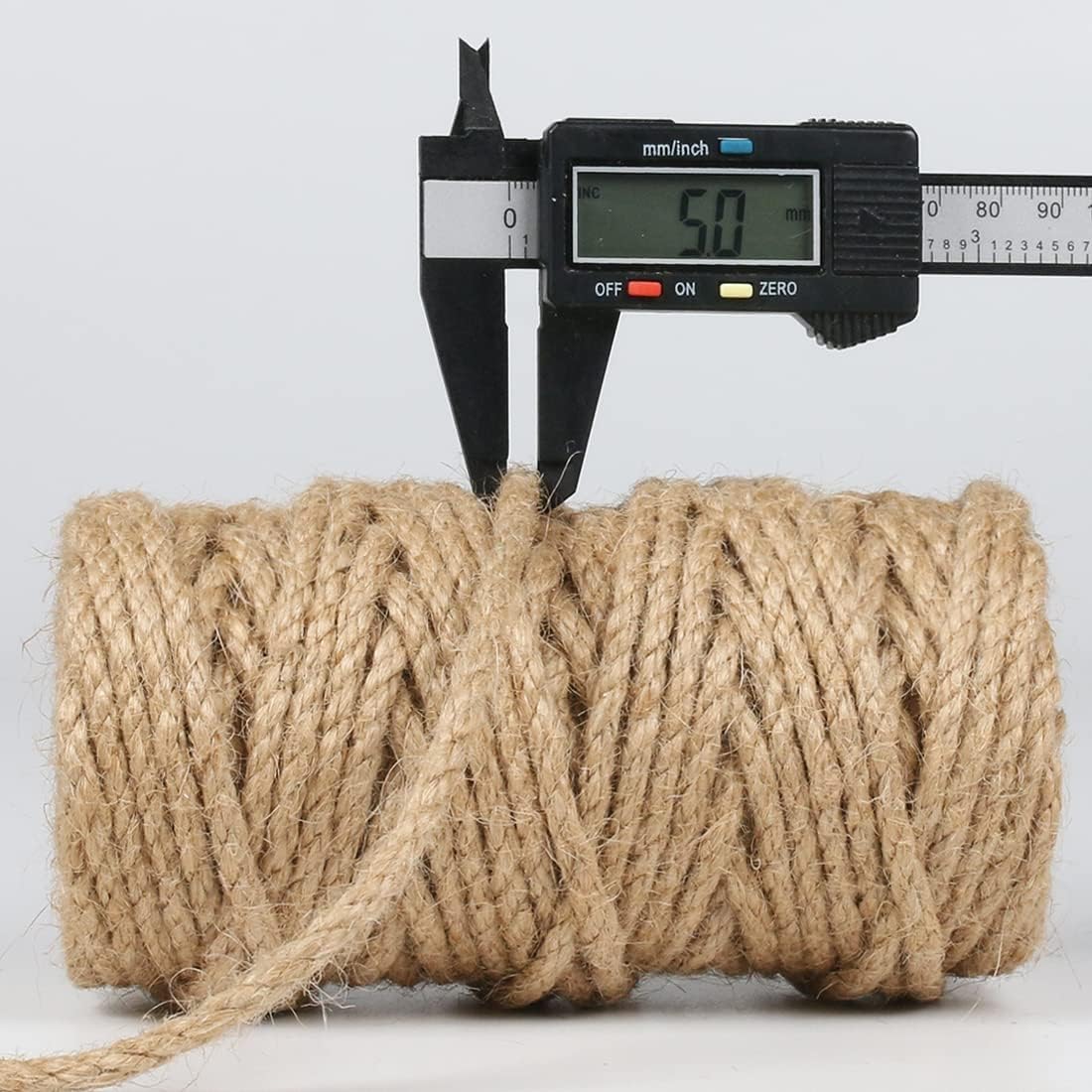 PerkDecor 5Pack 5mm Natural Jute Twine Rope 525 Feet Twisted Heavy Duty Thick Twine for Cat Scratching Post Tree Craft Projects Garden Home Decoration Packing Bundling (Brown-105Feet/Roll)