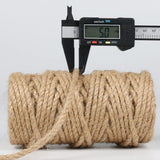 PerkDecor 5Pack 5mm Natural Jute Twine Rope 525 Feet Twisted Heavy Duty Thick Twine for Cat Scratching Post Tree Craft Projects Garden Home Decoration Packing Bundling (Brown-105Feet/Roll)