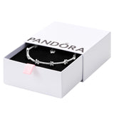 PANDORA Celestial Stars Bracelet - Gift for Her - Sterling Silver & Cubic Zirconia Bracelet for Women - With Gift Box - 7.9"