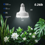 Barrina Orbgrow OG11A Grow Light Bulbs for Indoor Plants, Integrated Dimming & Timing, 5000K 44W(4 x 11W, 400 Watt Equiv), E26 Plant Light Bulb, Full Spectrum for Seeds and Greens, 4 Packs, White