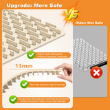 Warming Mat for Food Warmer Heating: Electric Silicone Hot Trays & Warm Buffer Plate 7-Level Temperature Control,Foldable Heat Pad,Keep Dishes Heater,Gift for Kitchen & Party- Cream