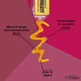 Honey Stinger Organic Acai Pomegranate Energy Gel, Gluten Free & Caffeine Free, for Exercise, Running and Performance, Sports Nutrition for Home & Gym, Pre and Mid Workout, 24 Pack, 26.4 Ounce