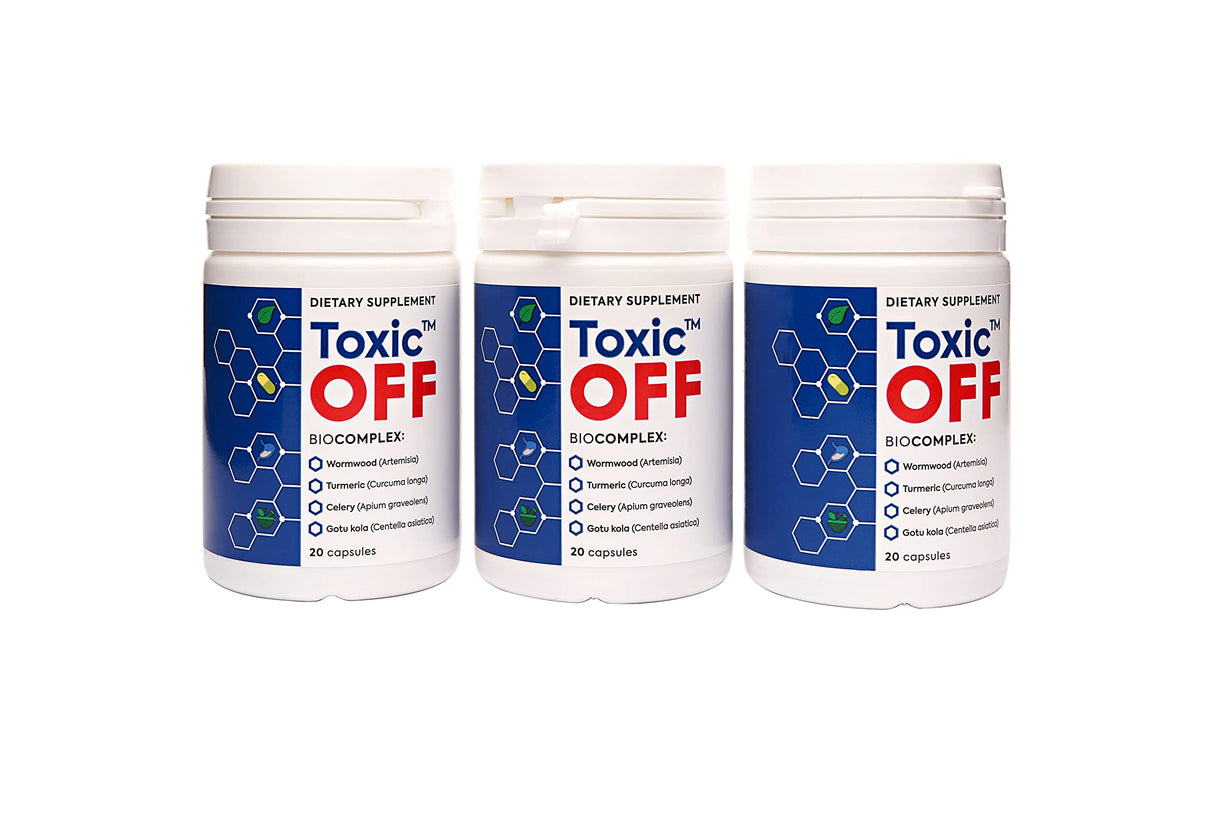 TOXIC OFF | Daily Easy Swallow Capsules,20.0 Servings (Pack of 1)