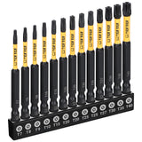 TGFTGF Impact Torx Bit Set 13PCS (TT7-TT40), 3” S2 Steel Security Torx, Tamper Proof Torque Star Bit Set with Magnetic CNC Machined Tips, Impact Screwdriver Bits with Storage Case