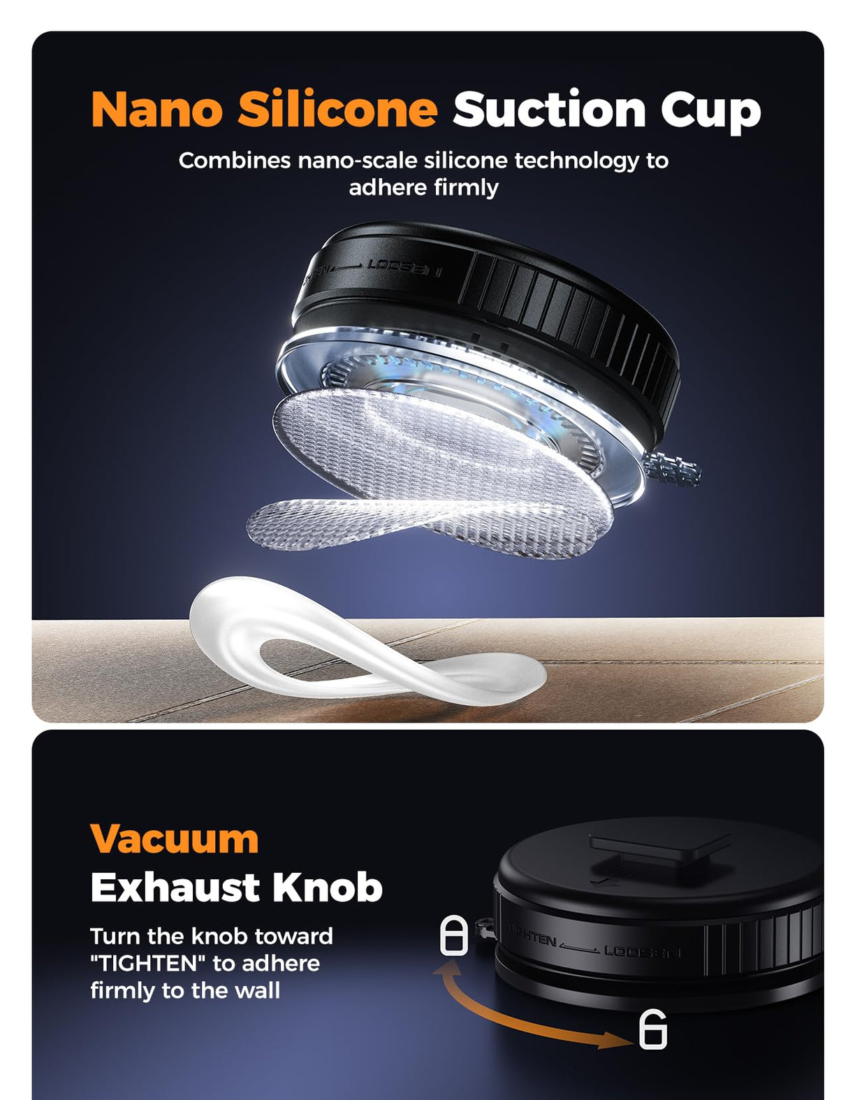 Stocking Stuffers for Men Teens Boys : Birthday Christmas White Elephant Gifts for Adults Women Girl Trendy Stuff, Shower Speaker Bluetooth Waterproof IPX7 Loud with Suction Cup, Cool Gadgets-Black