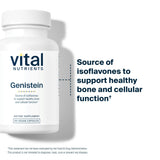 Vital Nutrients Genistein | Easily Absorbed Isoflavones for Bone Health Support* | Vegan Supplement | Gluten and Dairy Free | Non-GMO | 60 Capsules