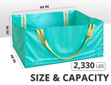 TidyFriend Dumpster Bag for Waste Management Hold up to 2,500 lbs, Heavy Duty, Reusable & Foldable Yard Waste Container for Home Renovation & Yard Cleanup, Debris, Landscaping, Roofing Shingles