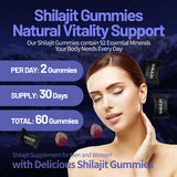 DR.THOMPS Shilajit Gummies, 60 Count, Natural Himalayan Supplement for Energy and Vitality