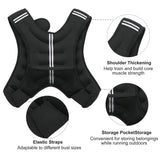 ZUETK Weighted Vest, 6lb/8lb/12lb/16lb/20lb/25lb/30lb Weight Vest with Reflective Stripe, Weighted Vest for Men Women Workout Equipment for Strength Training, Running, Jogging, Fitness, Weight Loss