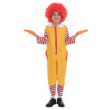 QiaoPkeb 4-PCS Clown Costume Set - Boys Girls Circus Clown Outfit for Halloween Christmas Carnival Cosplay Party(150CM)