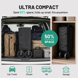 Overmont Ultra Compact Collapsible Wagon Cart, Lightweight Foldable Wagon with All Terrain Wheels, 120L Utility Wagon for Grocery Shopping, Daily Use, Camping & Sport
